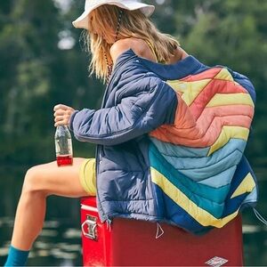 Free People Midnight Moon Bomber Jacket Sz XSmall Oversized